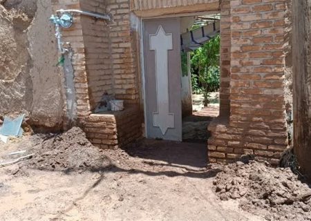 سیل روستای نهوج به ۱۵ خانه تا ۴۰ درصد خسارت وارد کرد