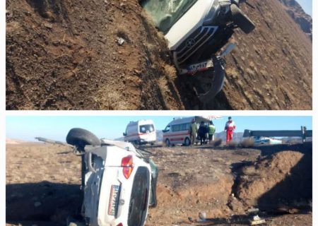 واژگونی خودرو جک ۳ مصدوم بر جای گذاشت